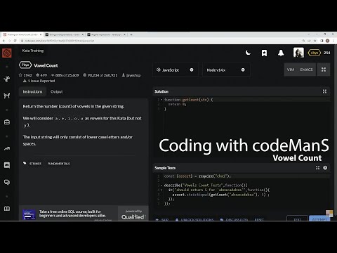 Codewars Vowel Count Javascript