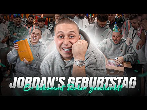 Jordan celebrates his birthday and receives a €15,000 Rolex (gift unboxing)