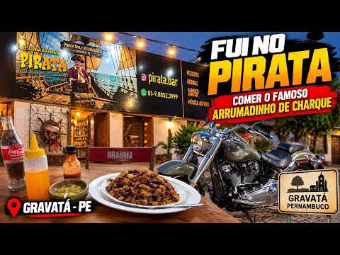     O FAMOSO ARRUMADINHO DE CHARQUE! 😋🏴‍☠️ FUI NO PIRATA – GRAVATÁ/PE