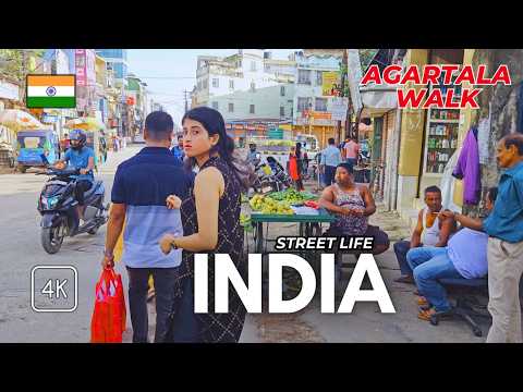 AGARTALA, India WALK 🇮🇳 (4K): Streets, Markets & Local Life of Tripura's Capital City !