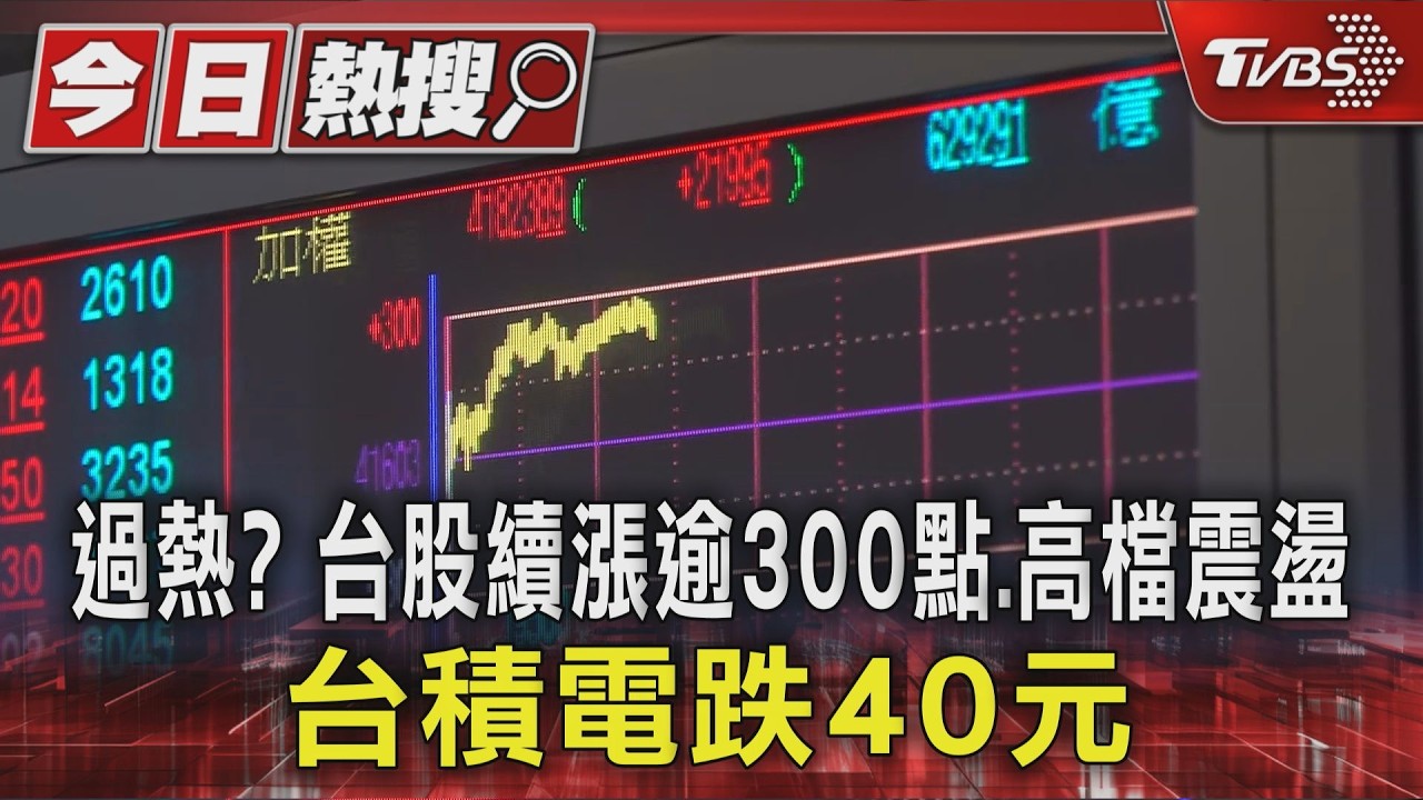 影音／台股高檔震盪「台積電小跌」　群創、南亞科、群聯漲停