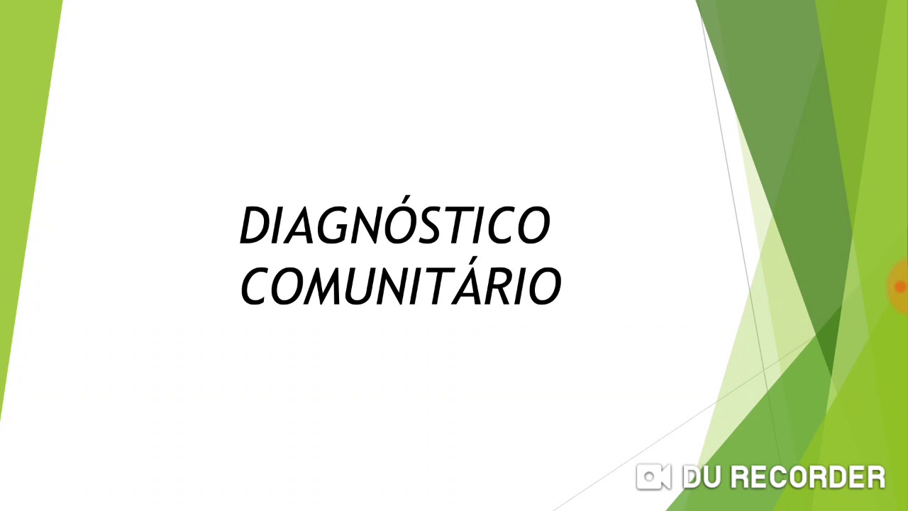 Diagnóstico comunitário.