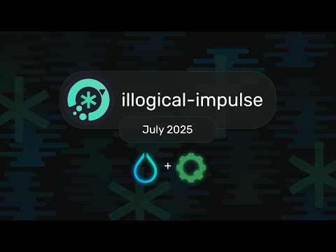 My virginity defense ft. Quickshell (illogical-impulse showcase, July 2025)