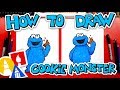 How To Draw Cookie Monster From Sesame Street