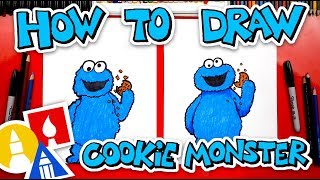 How To Draw Cookie Monster From Sesame Street