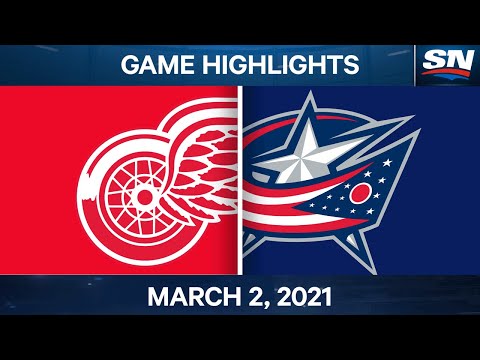 NHL Game Highlights | Red Wings vs. Blue Jackets – March 02, 2021