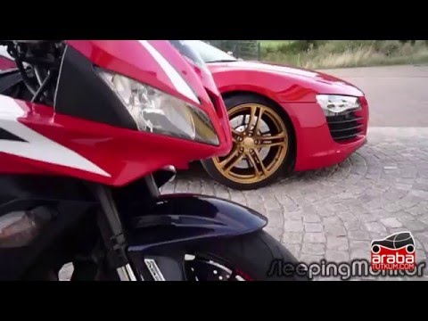 CBR 600RR VS YAMAHA R1 VS AUDI R8