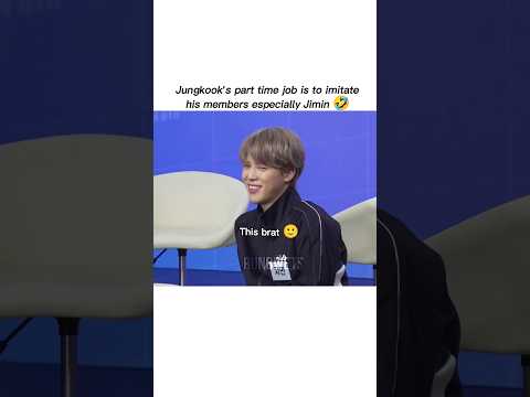 Jungkook imitating Jimin's part in BOY WITH LUV (RUN BTS 114) #jungkook #jimin #bts #parkjimin
