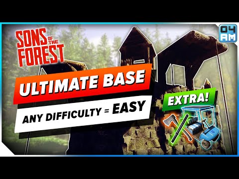 Sons of the Forest ULTIMATE Base Design & Start To Dominate ANY Difficulty!