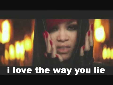 Love The Way you Lie - Official Music Video - Eminem ft. Rihanna - {Lyrics On Screen!}