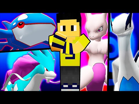 LENDÁRIOS TIPO ÁGUA OU PSÍQUICO? - Disputa Suprema (Minecraft Pokemon)