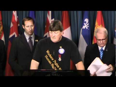 Vernon Theriault, Westray Survivor - 050812