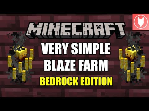 Minecraft Bedrock - Very Simple Blaze Farm Tutorial  ( Xbox / MCPE / Windows 10 / Switch )