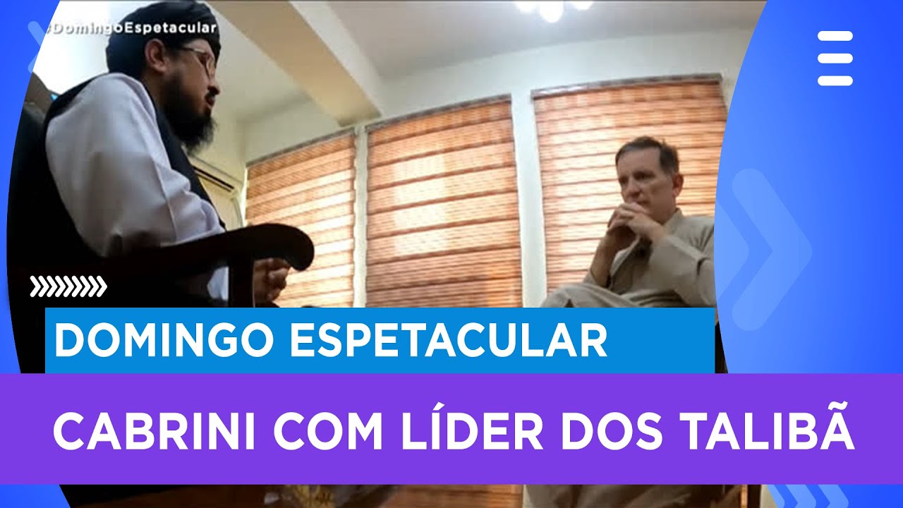 Cabrini entrevista líder dos Talibã e mostra a luta das mulheres pelos direitos no Afeganistão