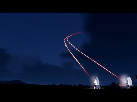 ArmA 3 - Air Defense System in Action - Shooting Down Jet and Drones Fast - Phalanx CIWS