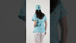 Bwell zdravotnícka blúza BAMBINA, 2XL, Modré zuby