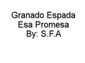 Granado Espada: Esa Promesa (By: SFA) 