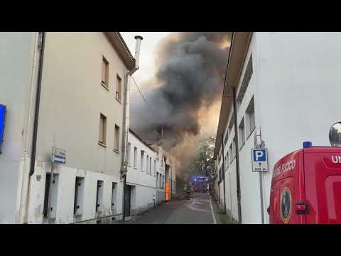 Incendio a Castronno
