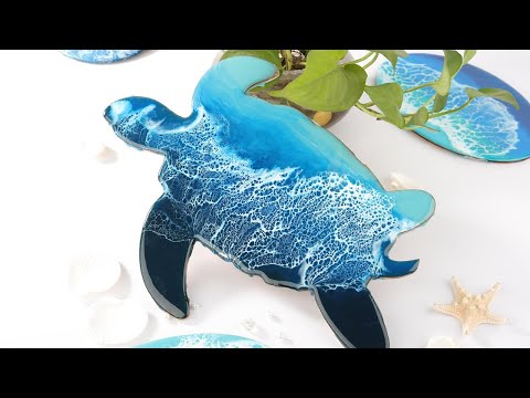 Resin Art Tutorial Make Epoxy Resin Sculpture with Alcohol Ink Resin Lampshade