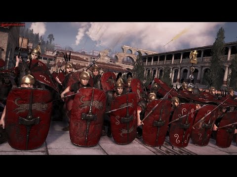 Praetorian guars at action|Rome Total War 2