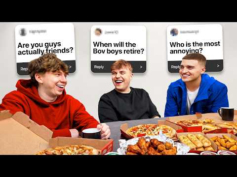 JakeyDavies, Tays & Chazza Q&A Mukbang!