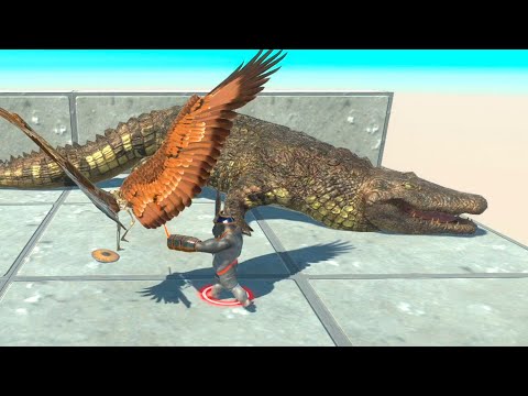 Giant Purussaurus & Flying Skeleton vs RANDOM UNITS - Animal Revolt Battle Simulator