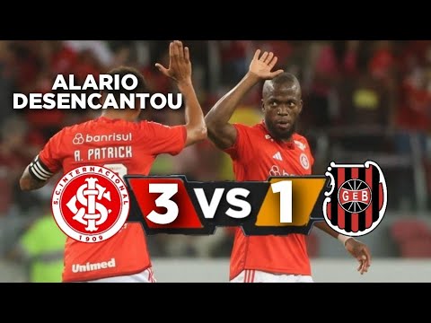 Internacional 3 x 1 Brasil De Pelotas - Gols - Gauchão 2024