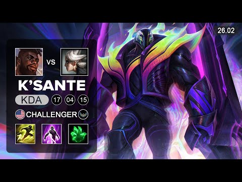 K'Sante vs Camille Top - NA Challenger - Patch 26.02 Season 16