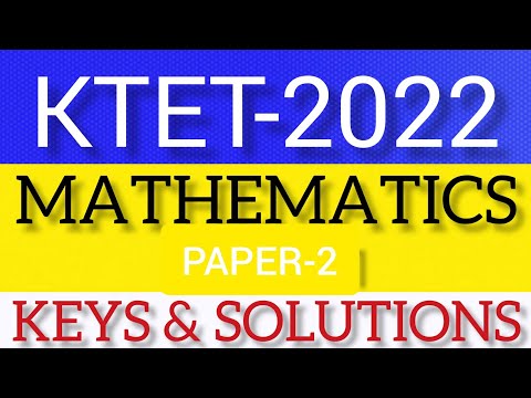 KARTET-2022|| MATHEMATICS|| PAPER-2|| Keys and Solutions||  @skspardhamaths5657