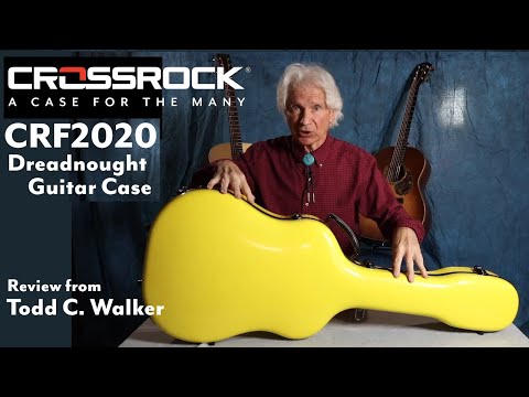 Crossrock Dreadnought Acoustic Guitar Case – Fits 40"/41" Guitars | Fiberglass Shell, Plush Interior, TSA Lock-Black image 6