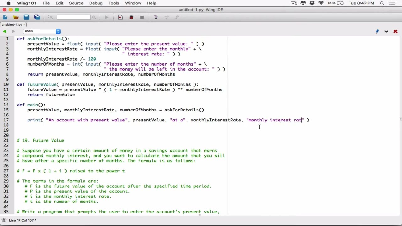 5.19. (Part 2) Future Value - Python