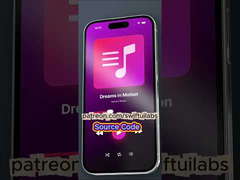 SwiftUI Music Player 🎶✨ #swiftui #programming