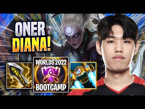 ONER IS SO GOOD WITH DIANA! - T1 Oner Plays Diana JUNGLE vs Graves! | Bootcamp 2022