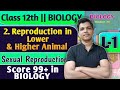 L-1 | 2. Reproduction in Lower and Higher Animal Class 12 Biology Sexual Reproduction #biology