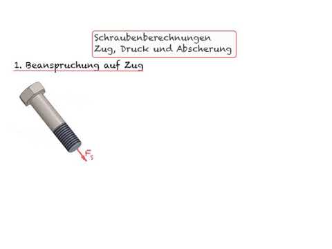 Schraubenberechnungen