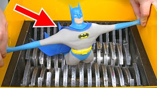 SHREDDING STRETCH BATMAN TOY! AMAZING VIDEO!