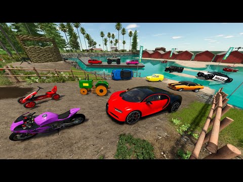 Racing Random Cars on Abandoned Island