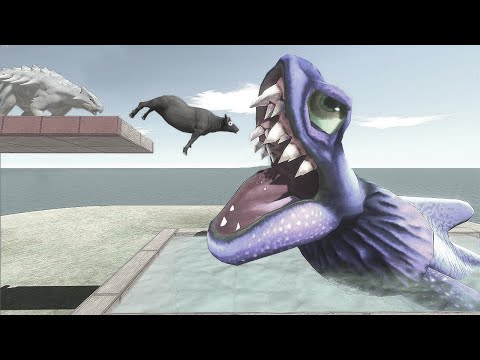 Run or You Will Be Eaten by Alan Shark - Animal Revolt Battle Simulator