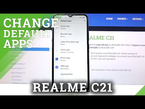 REALME C21 – Change and Choose Default Apps in Programs Settings