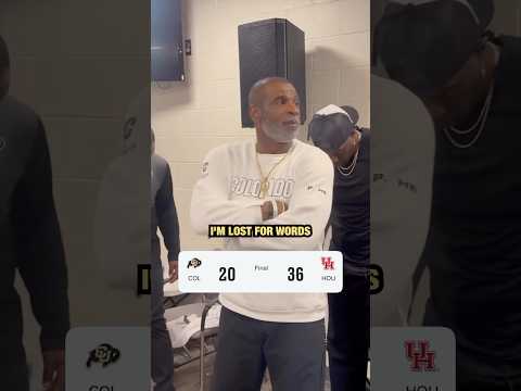 Coach Prime after Colorado’s loss to Houston (via @welloffmedia)