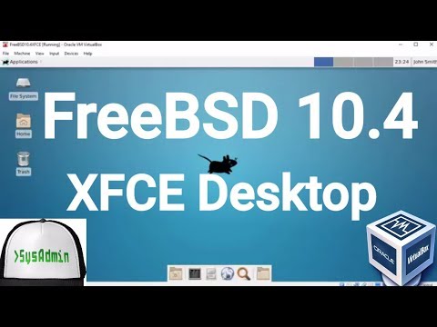 FreeBSD 10.4 Installation + XFCE Desktop + Apps + Guest Additions on Oracle VirtualBox [2017]