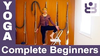 15 minute Iyengar Yoga Class for Complete Beginners with Leo