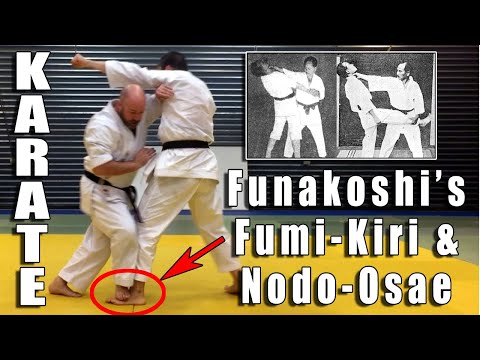 Two Overlooked Karate Takedowns! Funakoshi’s Fumi-Kiri and Nodo-Osae