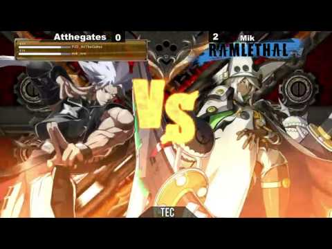Guilty Gear XRD -Revelator- FT3 RR: Atthegates (Chipp) vs Mik (Ramlethal)