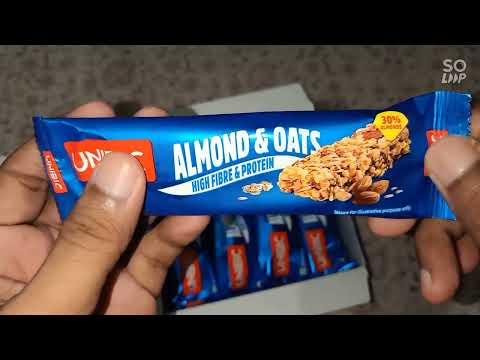 Unibic Snack Bar ||  Almond & Oats, 12 x 30 g