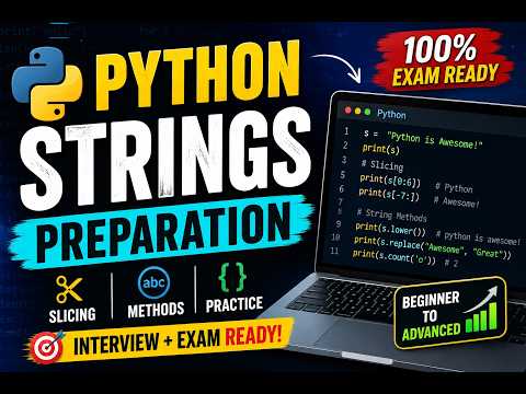 Part 2 Python Strings Complete Tutorial Interview Exam Preparation
