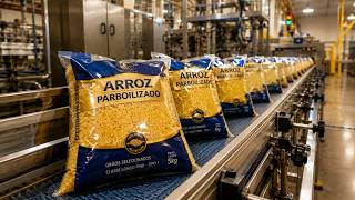 Você não imagina como o ARROZ PARBOILIZADO é produzido! Processo Industrial Completo