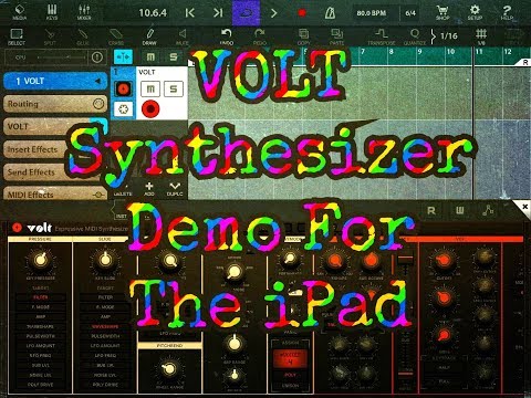 VOLT Expressive Midi Synthesizer with AUv3 - OUT NOW - Demo for the iPad