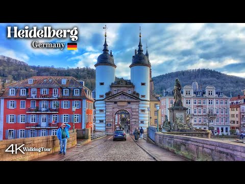 Heidelberg, Germany - The Most Beautiful City in Europe - Walking Tour 4K UHD