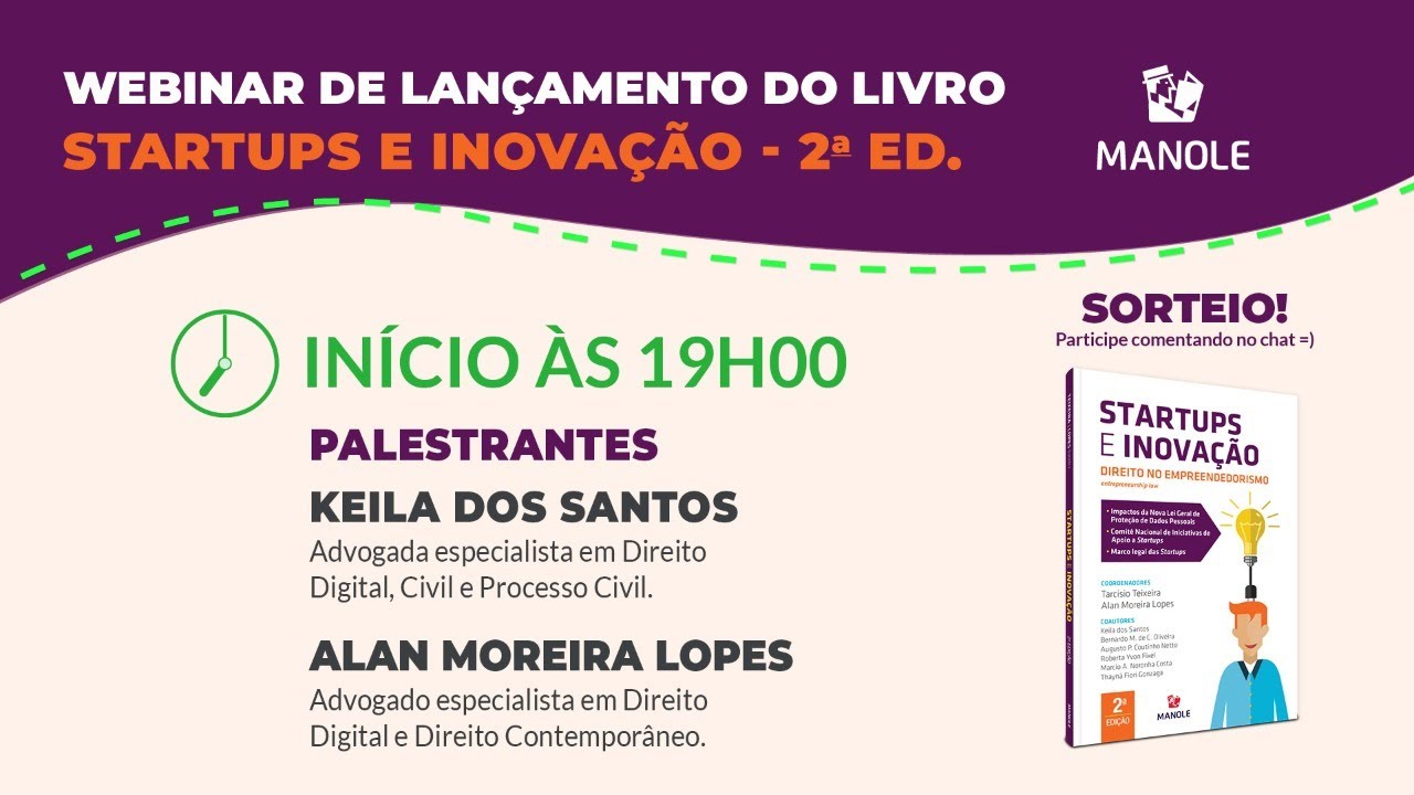 Lançamento da 2ª edição do livro Startups e Inovação: Direito no Empreendedorismo